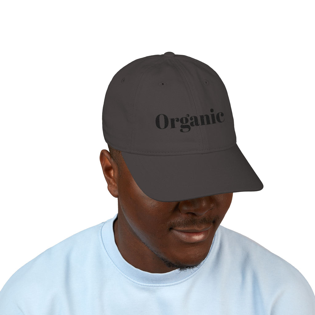 Organic Embroidered Baseball Cap — "Organic Lifestyle" Cotton Hat