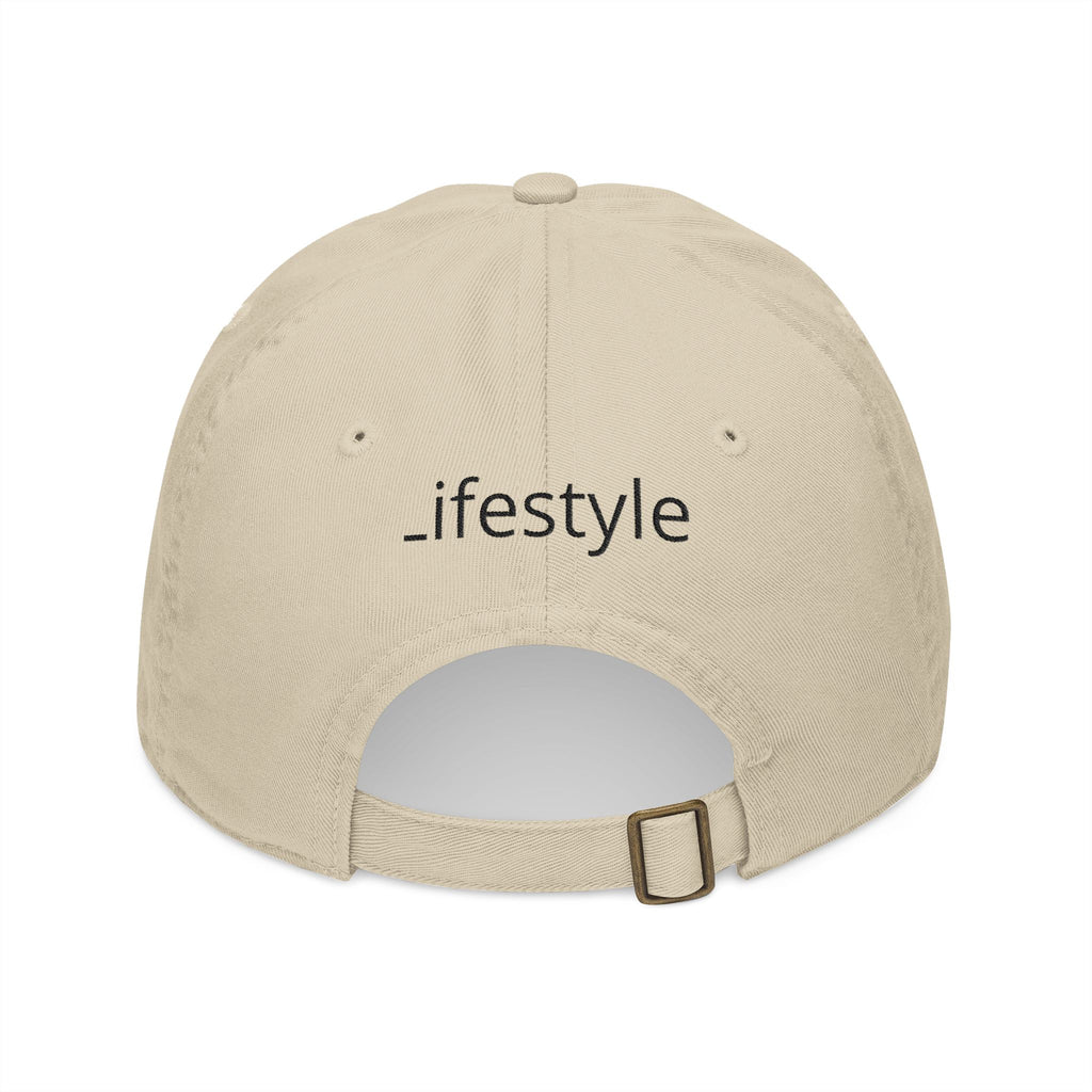 Organic Embroidered Baseball Cap — "Organic Lifestyle" Cotton Hat