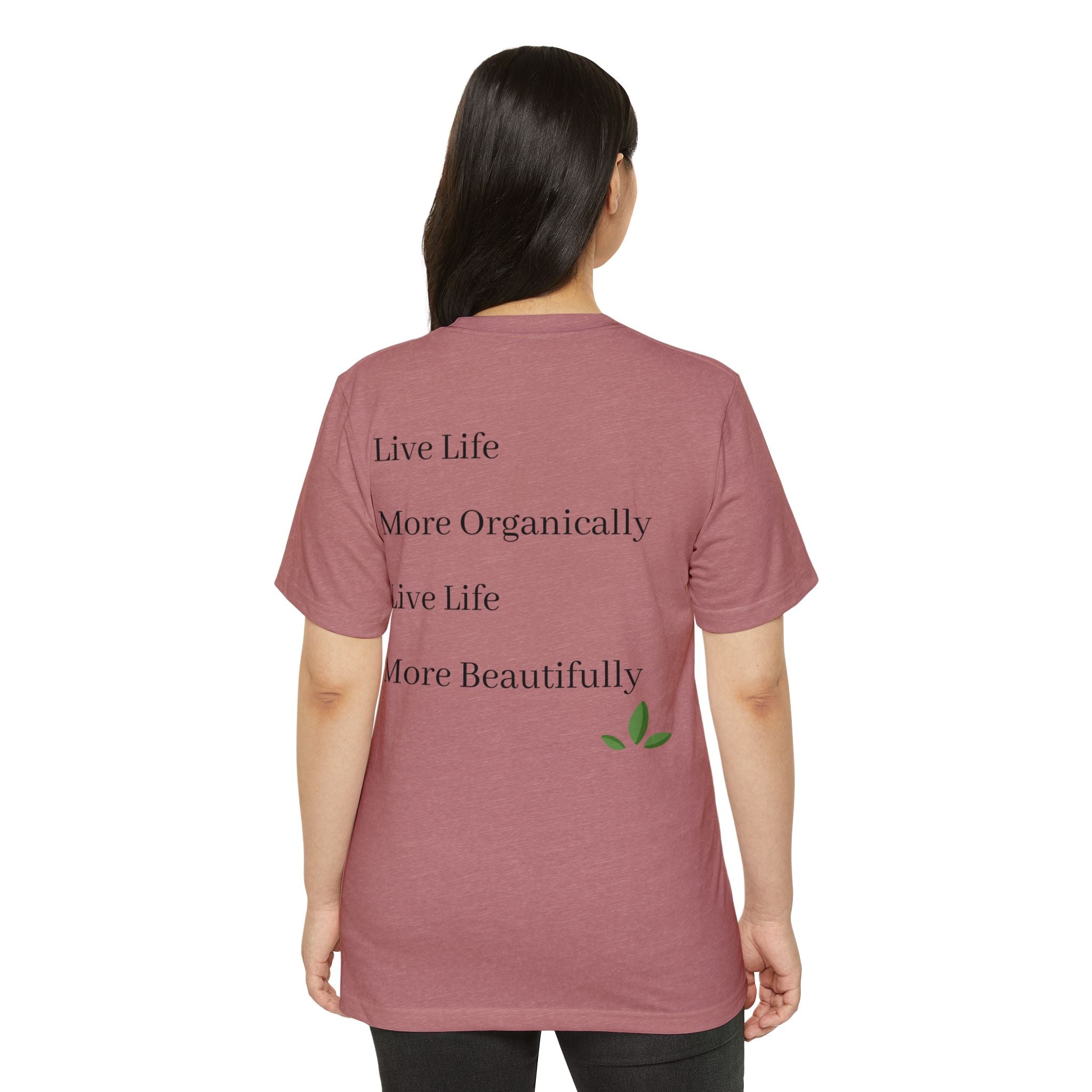 Organic Lifestyle T-Shirt — "Live Life More Organically" Eco Cotton Tee