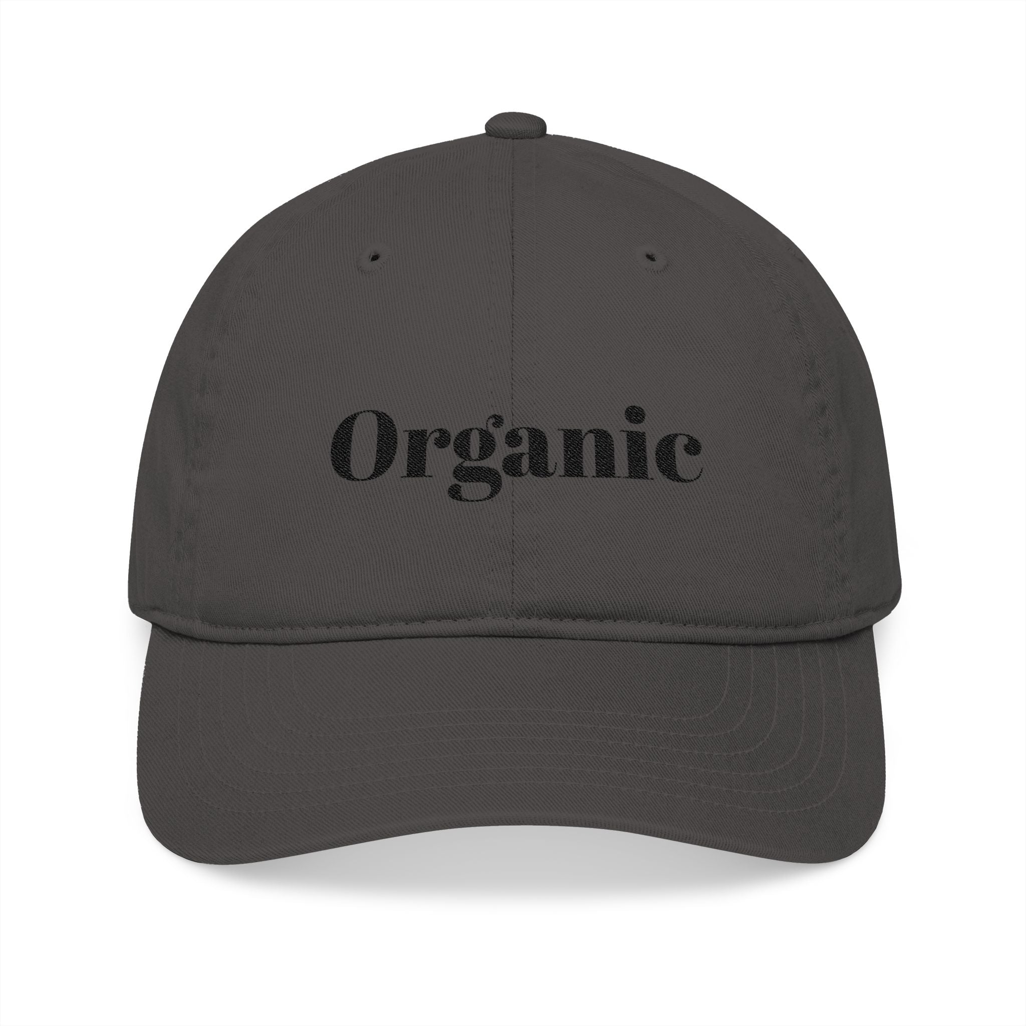 Organic Embroidered Baseball Cap — "Organic Lifestyle" Cotton Hat