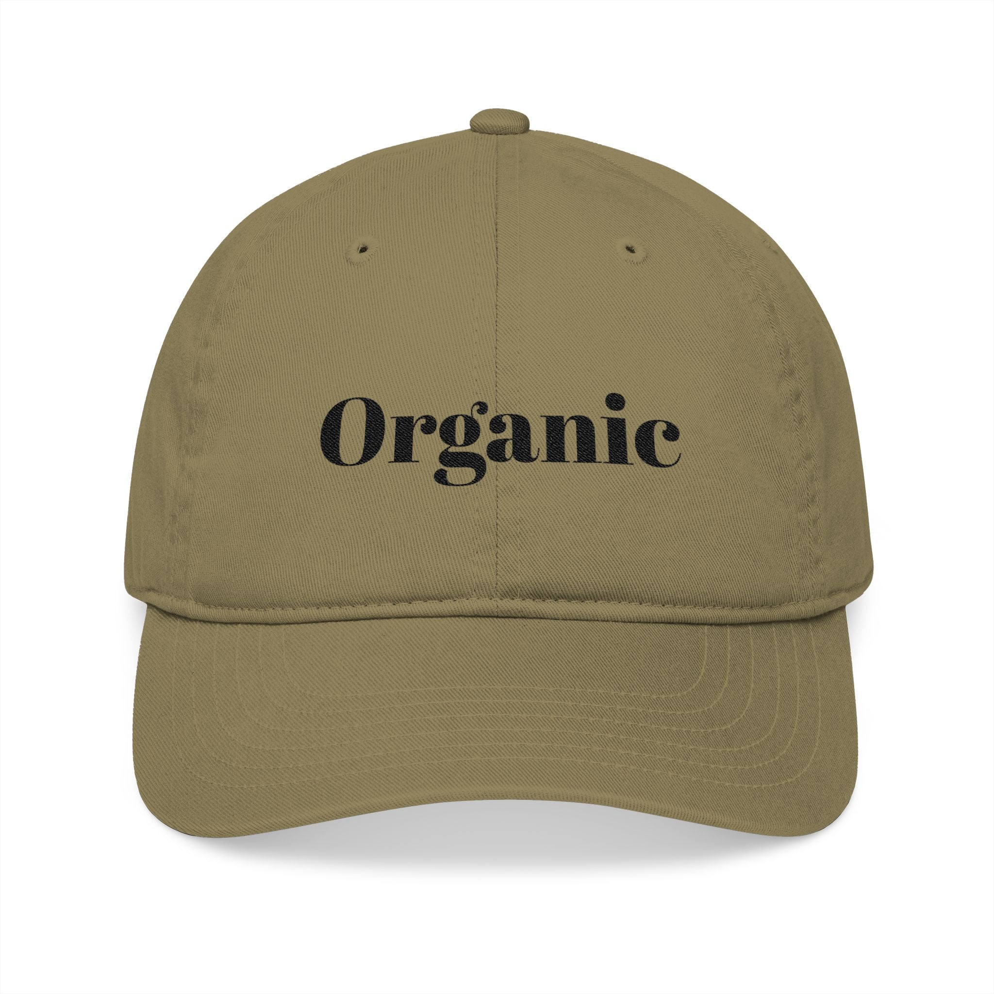 Organic Embroidered Baseball Cap — "Organic Lifestyle" Cotton Hat