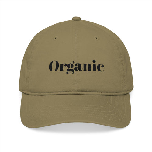 Organic Embroidered Baseball Cap — "Organic Lifestyle" Cotton Hat