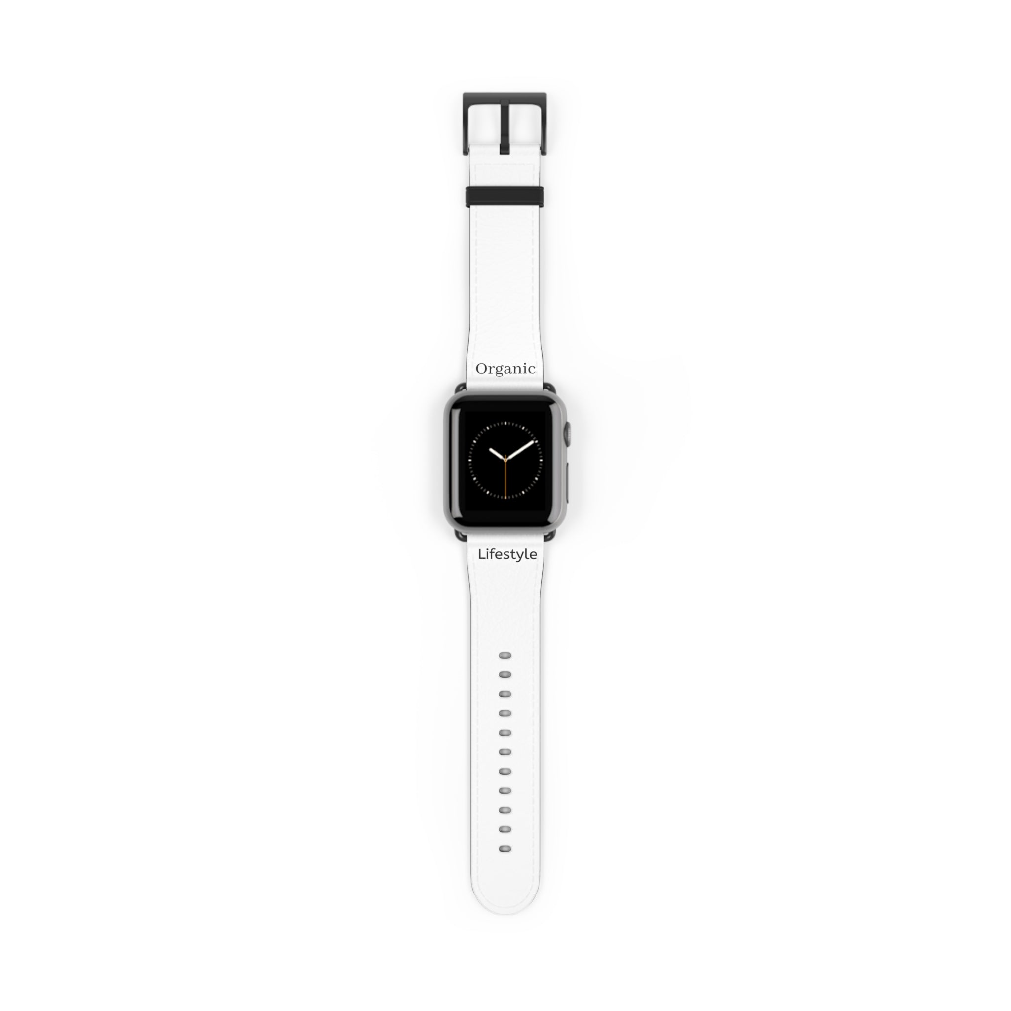 White Leather Watch Band – Minimal Apple Watch Strap