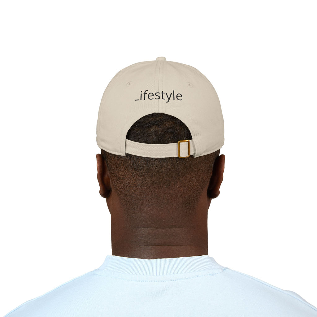 Organic Embroidered Baseball Cap — "Organic Lifestyle" Cotton Hat