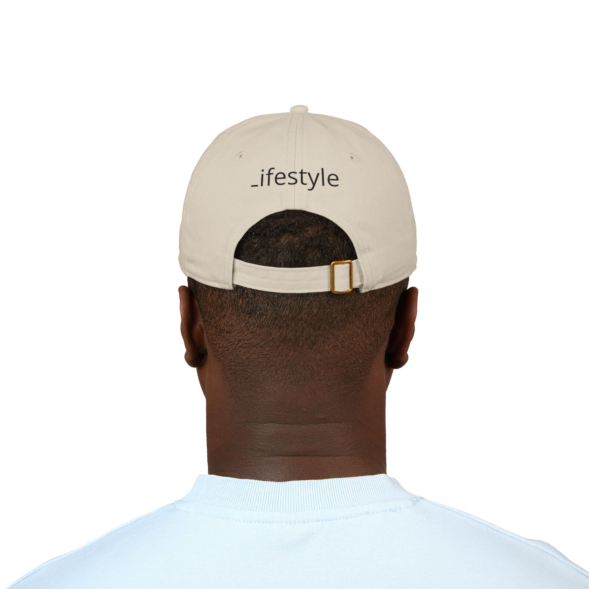 Organic Embroidered Baseball Cap — "Organic Lifestyle" Cotton Hat