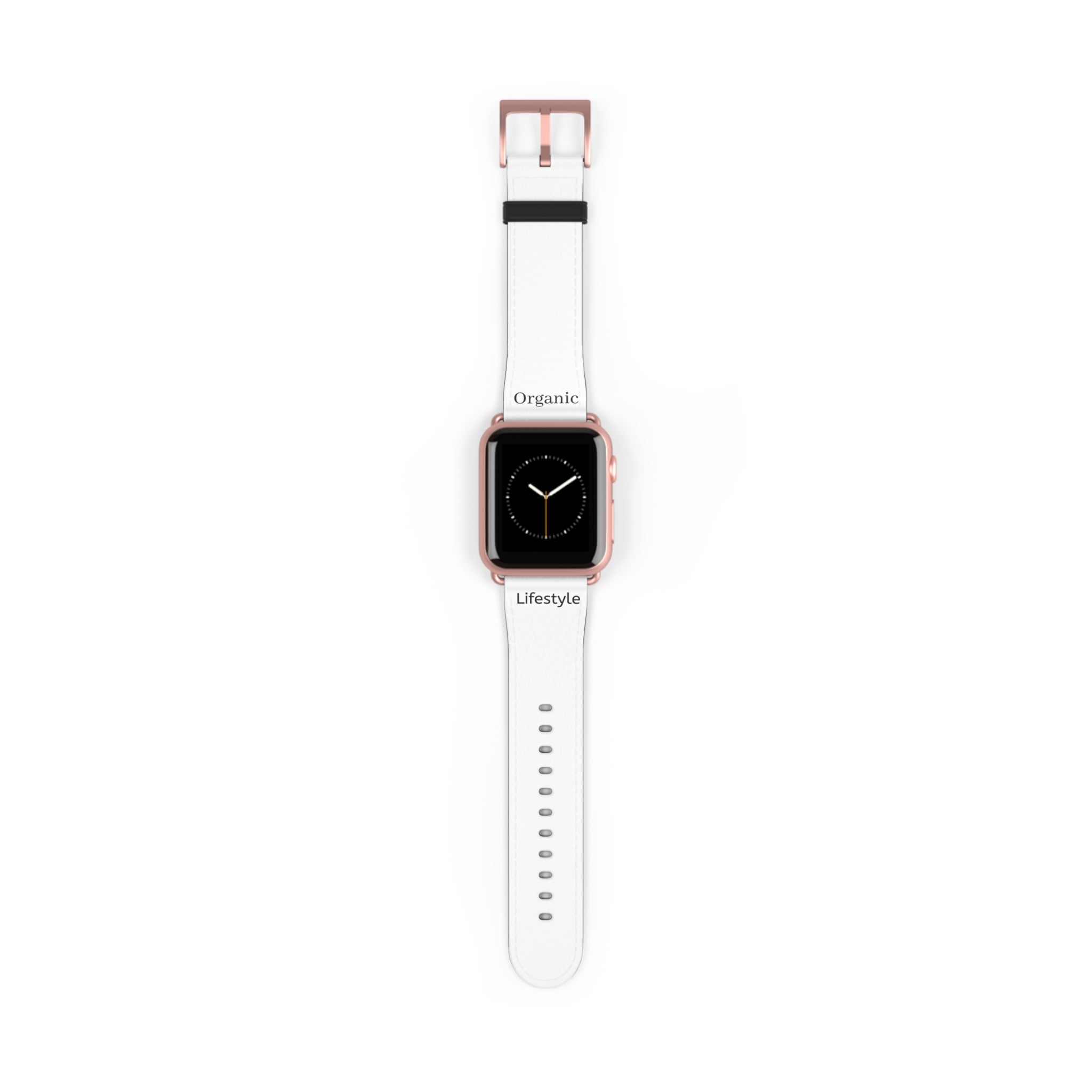 White Leather Watch Band – Minimal Apple Watch Strap