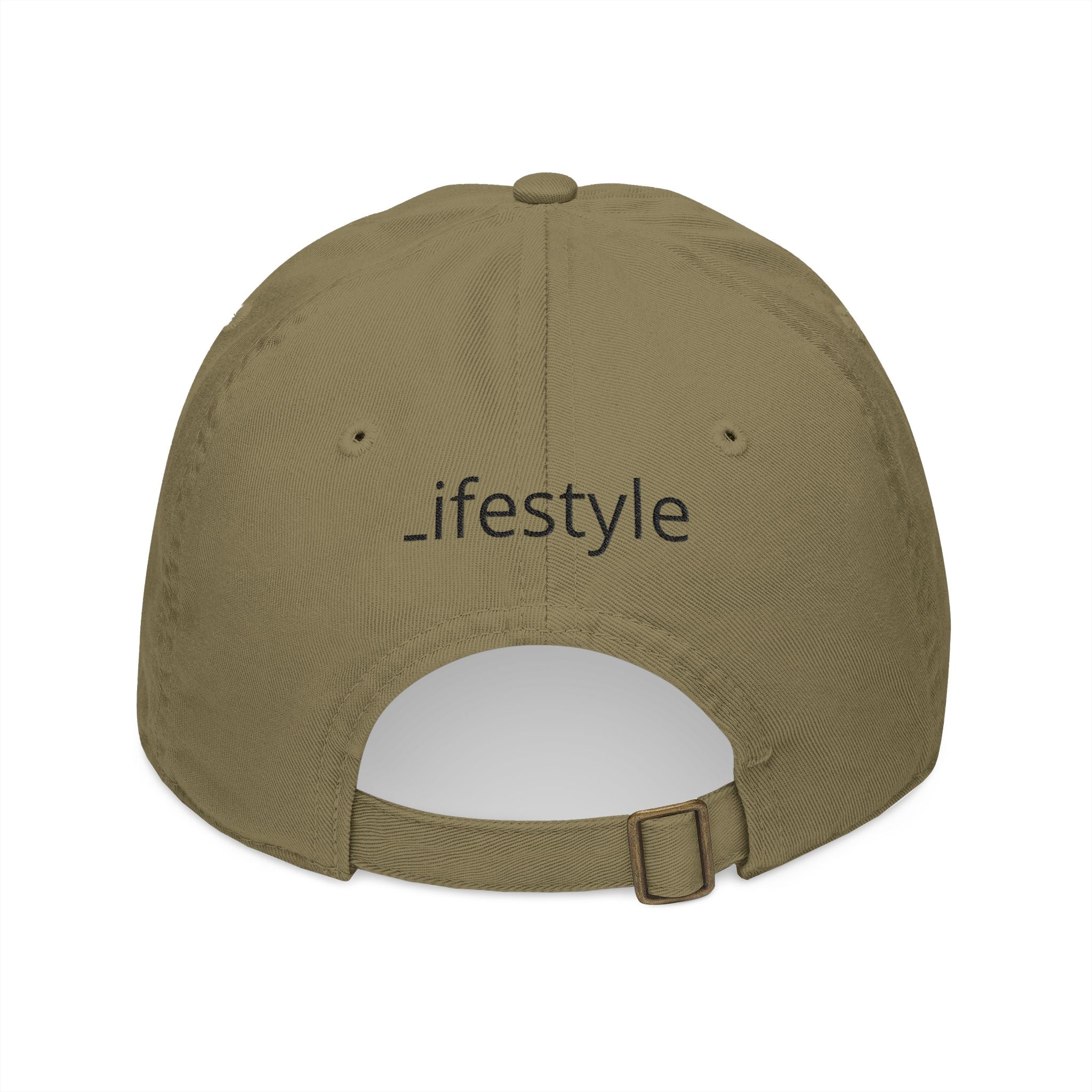 Organic Embroidered Baseball Cap — "Organic Lifestyle" Cotton Hat