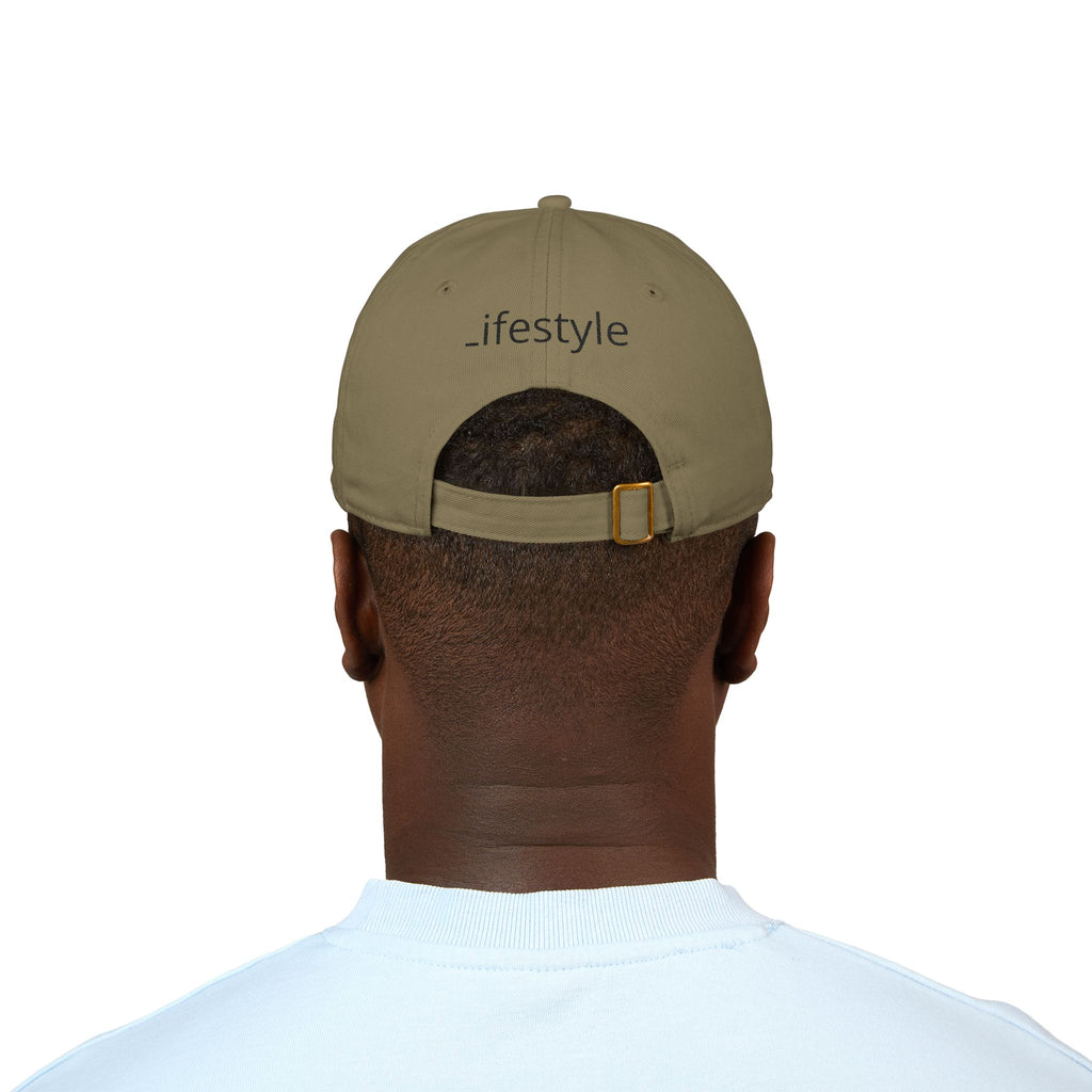 Organic Embroidered Baseball Cap — "Organic Lifestyle" Cotton Hat