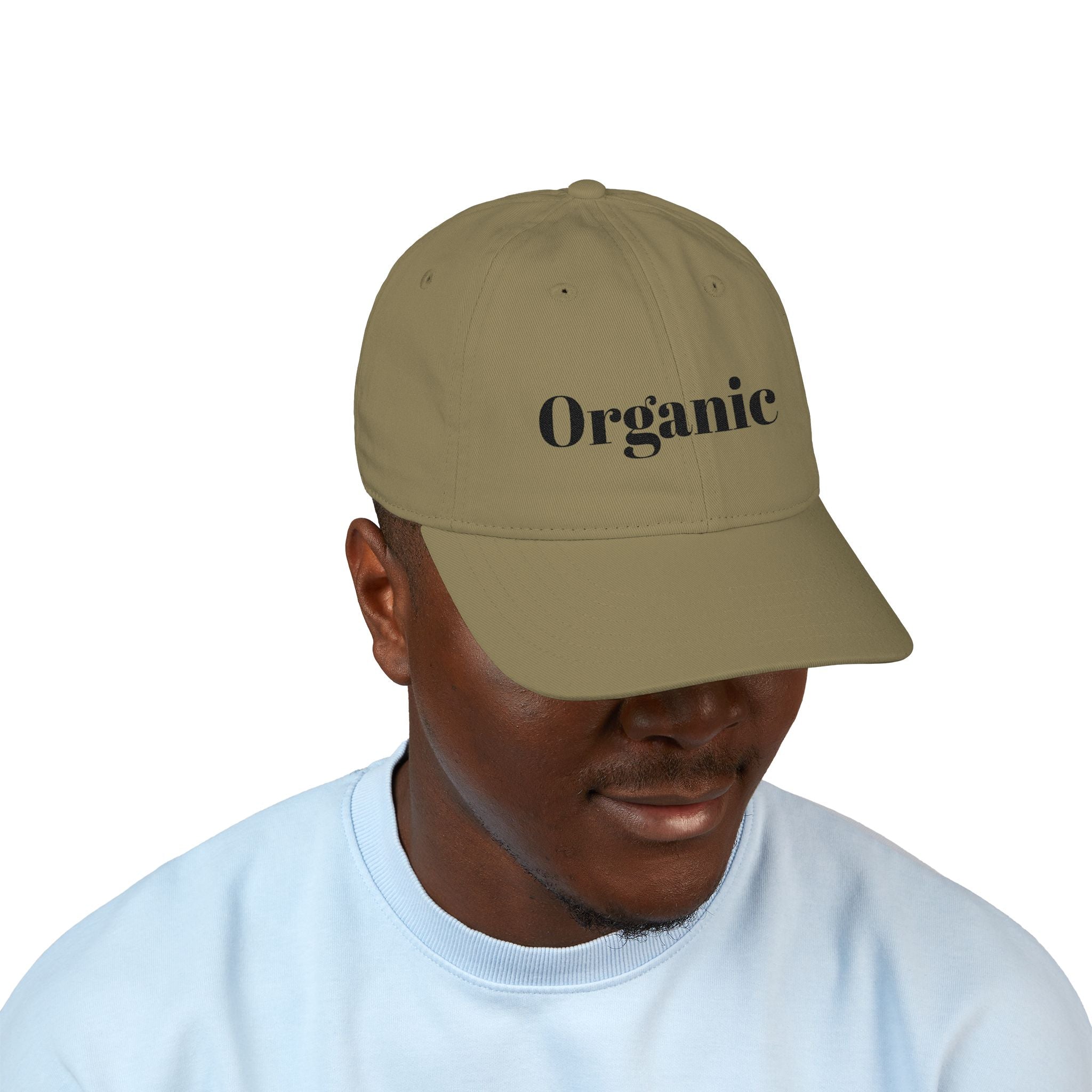 Organic Embroidered Baseball Cap — "Organic Lifestyle" Cotton Hat