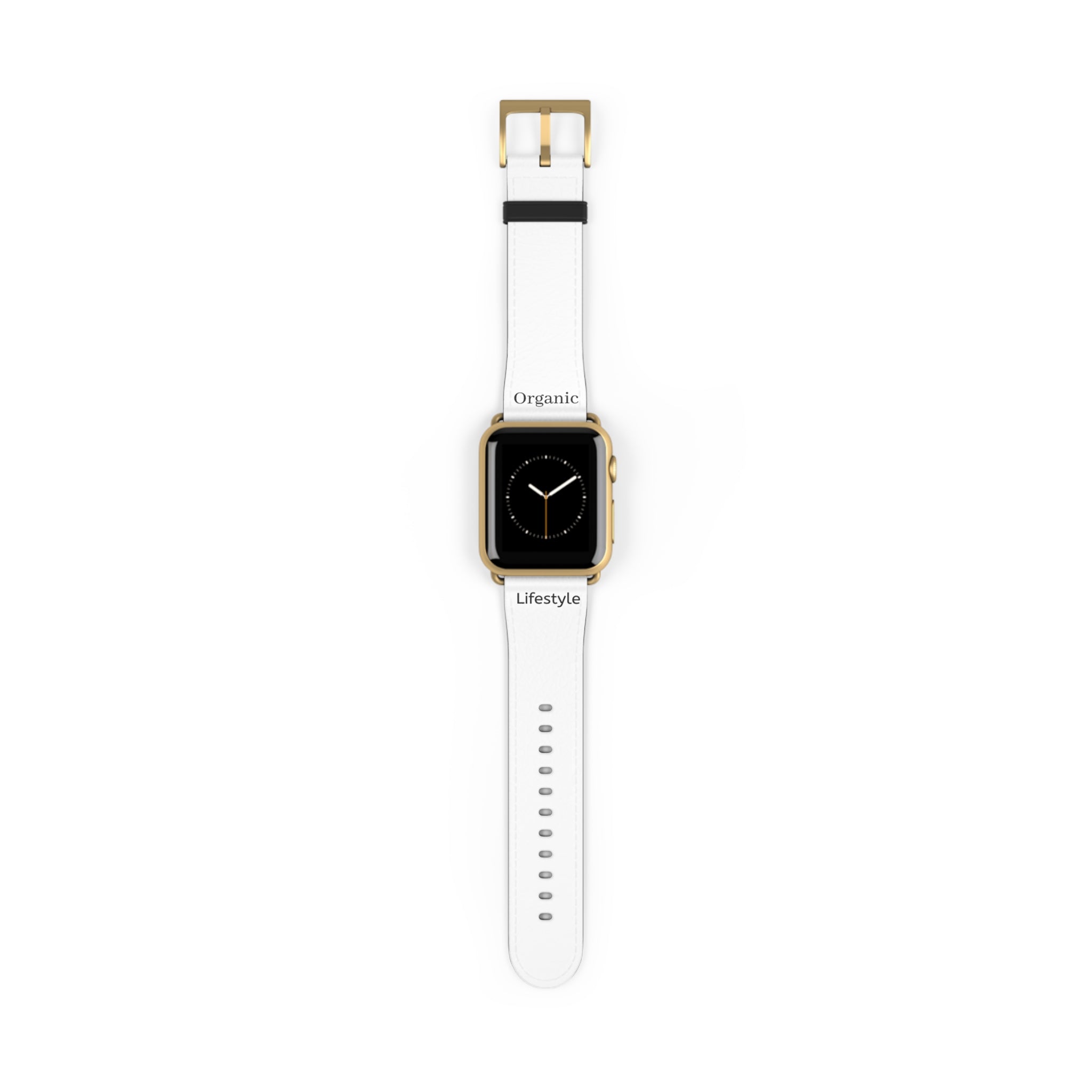 White Leather Watch Band – Minimal Apple Watch Strap