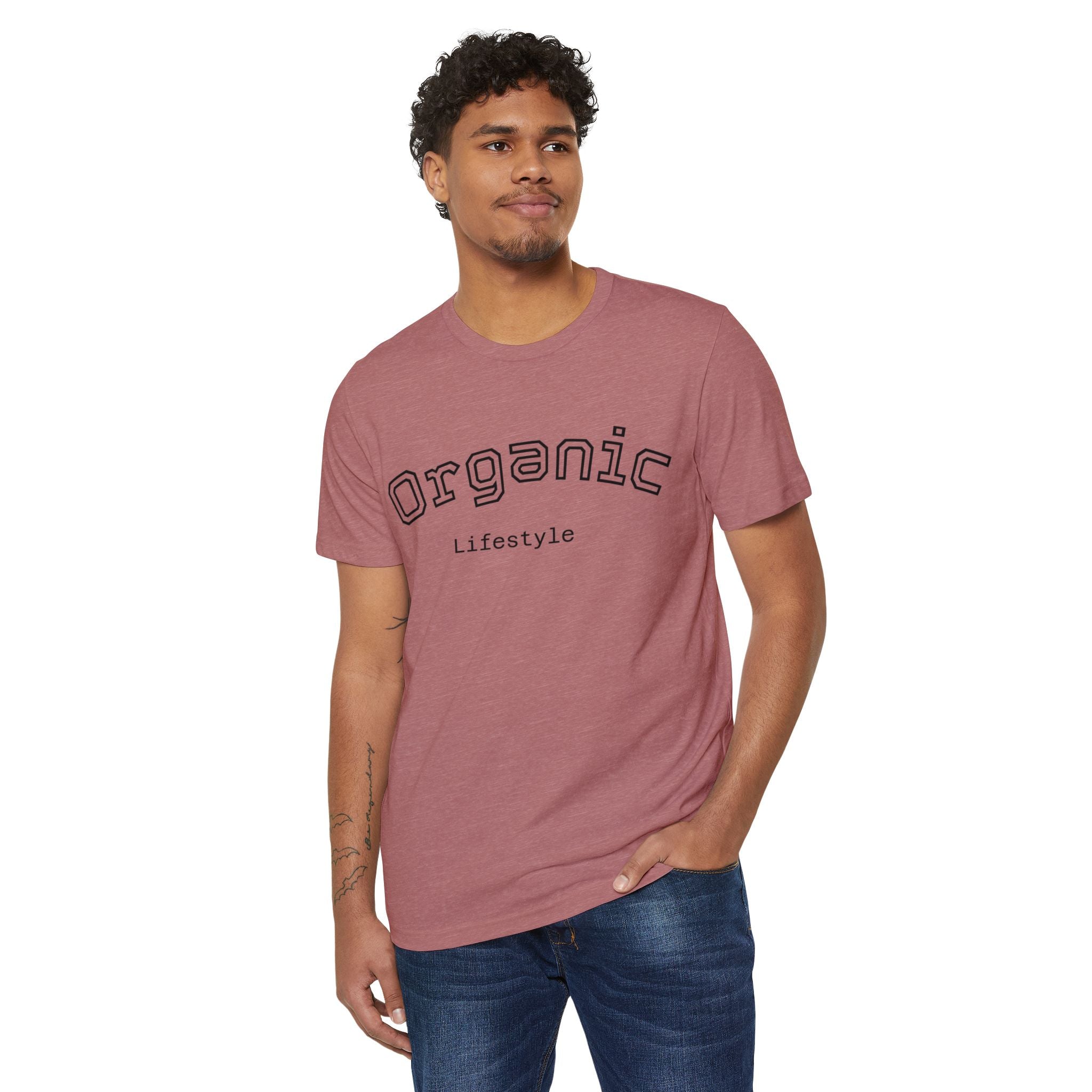 Organic Lifestyle T-Shirt — "Live Life More Organically" Eco Cotton Tee