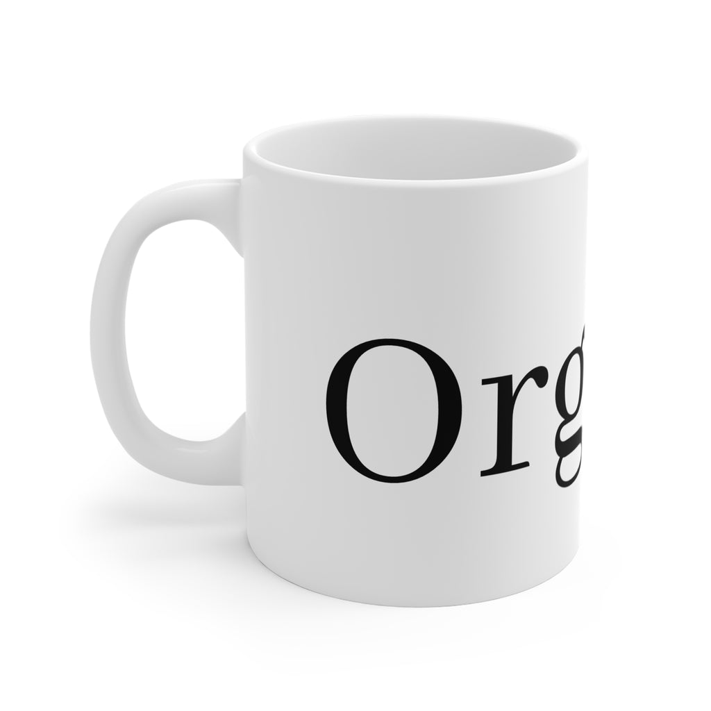 Mug — "Organ" Minimalist Typography Coffee Mug (11 oz)