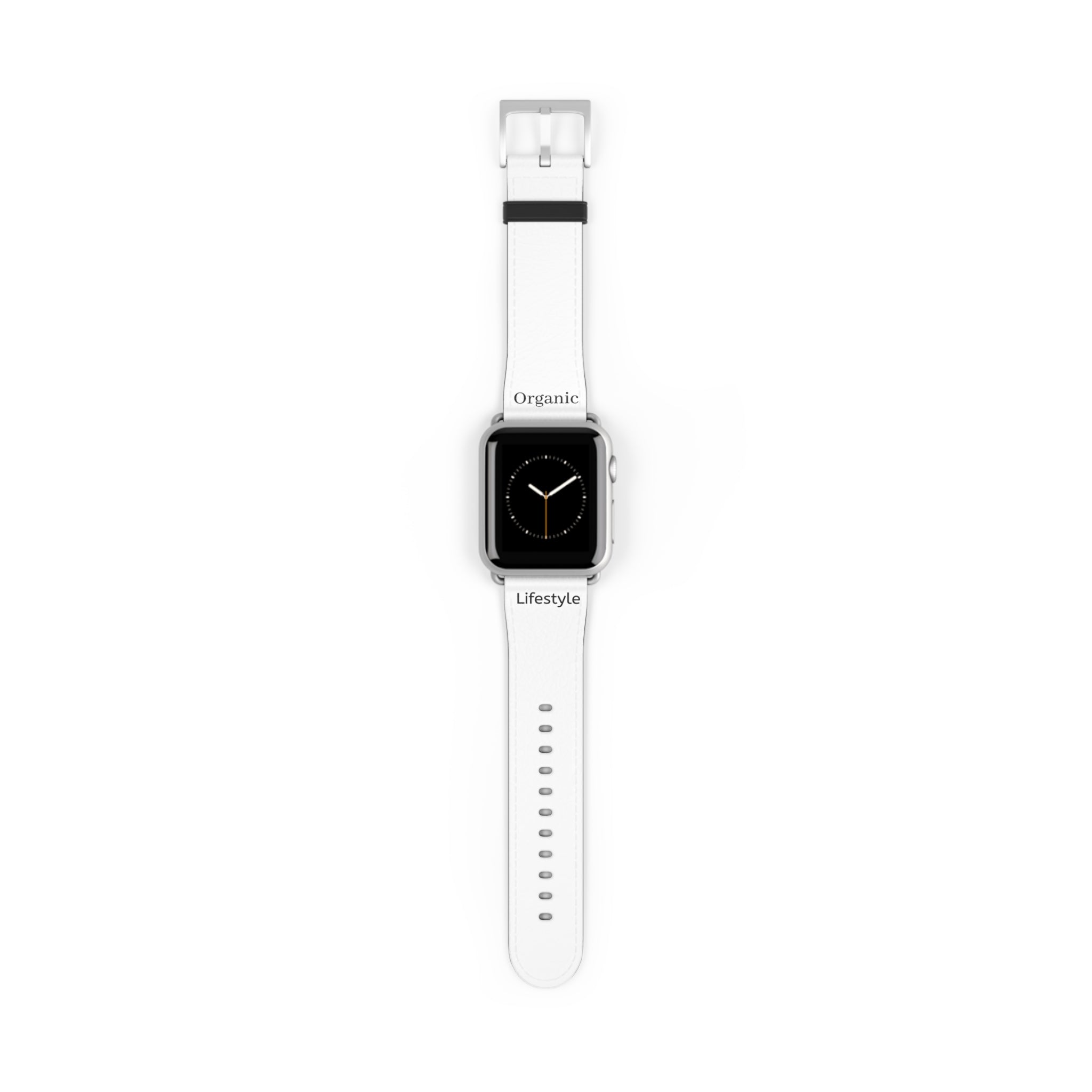 White Leather Watch Band – Minimal Apple Watch Strap